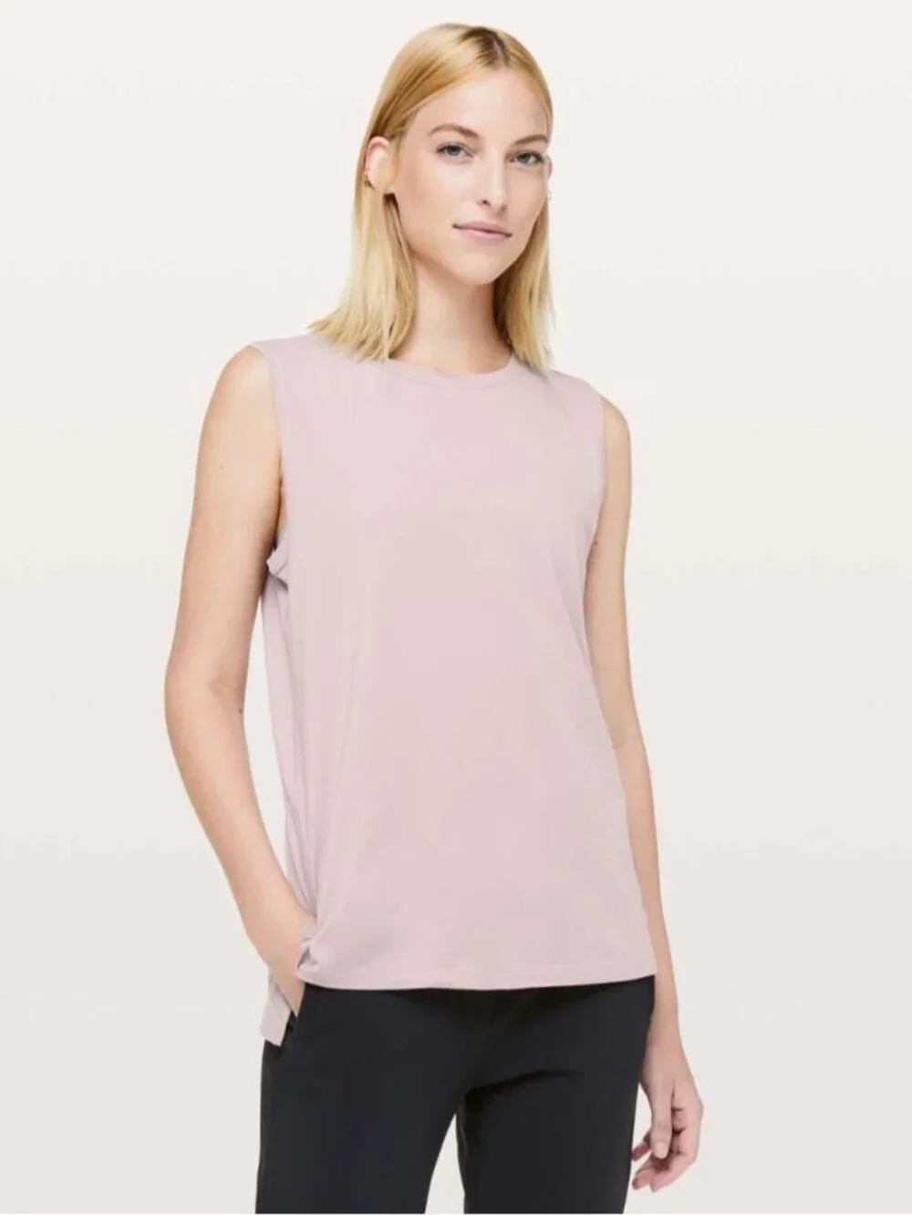 Lululemon Smoky Blush Pima Cotton Stretch Love Sleeveless Tank
